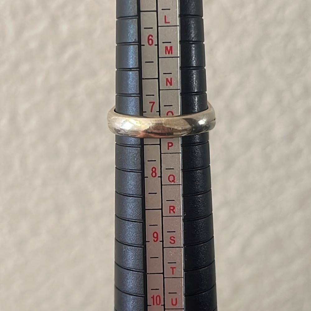 Chevron Amethyst Silver Statement Ring. - image 5